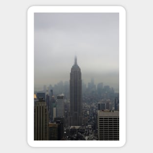 Grey Clouds over New York City Sticker